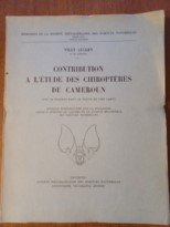 Contribution à l'étude des chiroptères du Cameroun