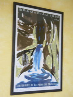 Lithographie Jean Truel: Centenaire de la Traversée de Bramabiau