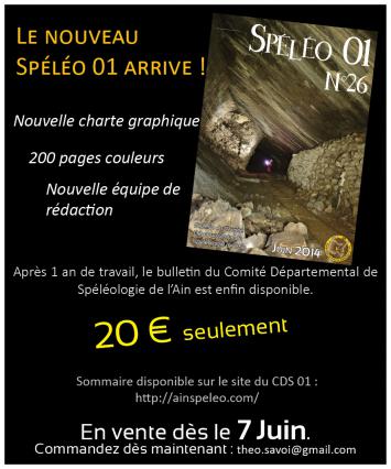 Speleo 01 n°26 - Bulletin du CDS de l'Ain
