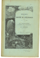 La Kacna-Jama  (l'abîme des serpents, en Istrie)- Spelunca  Mémoire n° 3