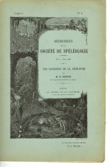 Les cavernes de la Côte d'Or - Spelunca  Mémoire n° 8
