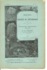 Bibliographie spéléologique 1895 - 1897 - Spelunca  Mémoire n° 11
