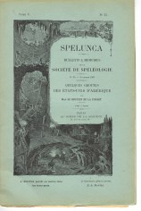 Quelques grottes des Etats Unis d'Amérique - Spelunca  Mémoire n° 35