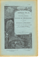Explorations spéléologiques dans le bathonien des environs d'Auxerre - Spelunca  Mémoire n° 71